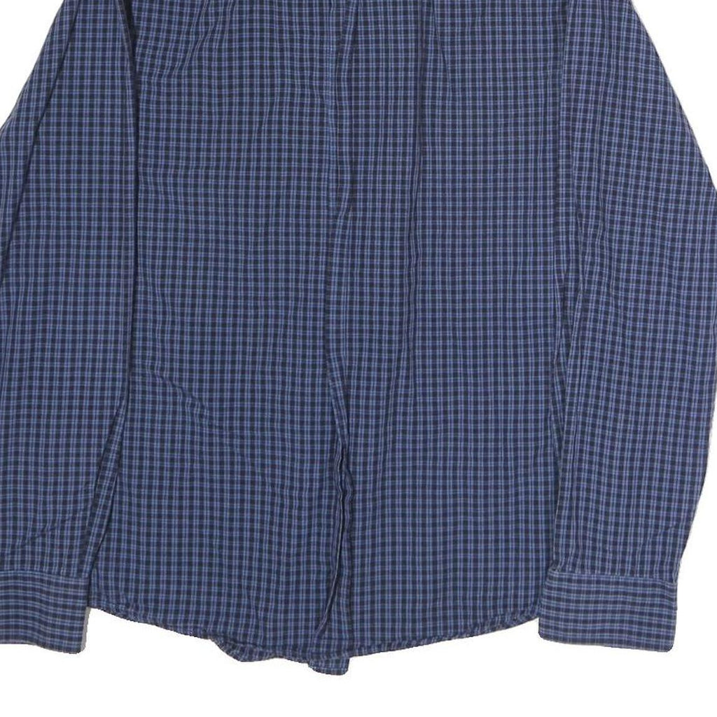 BEN SHERMAN Mens Blue Check Shirt S Button Down Long Sleeve Classic