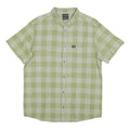 JACK WOLFSKIN Mens Green & Cream Checked Shirt L Cotton Blend Casual Outdoor