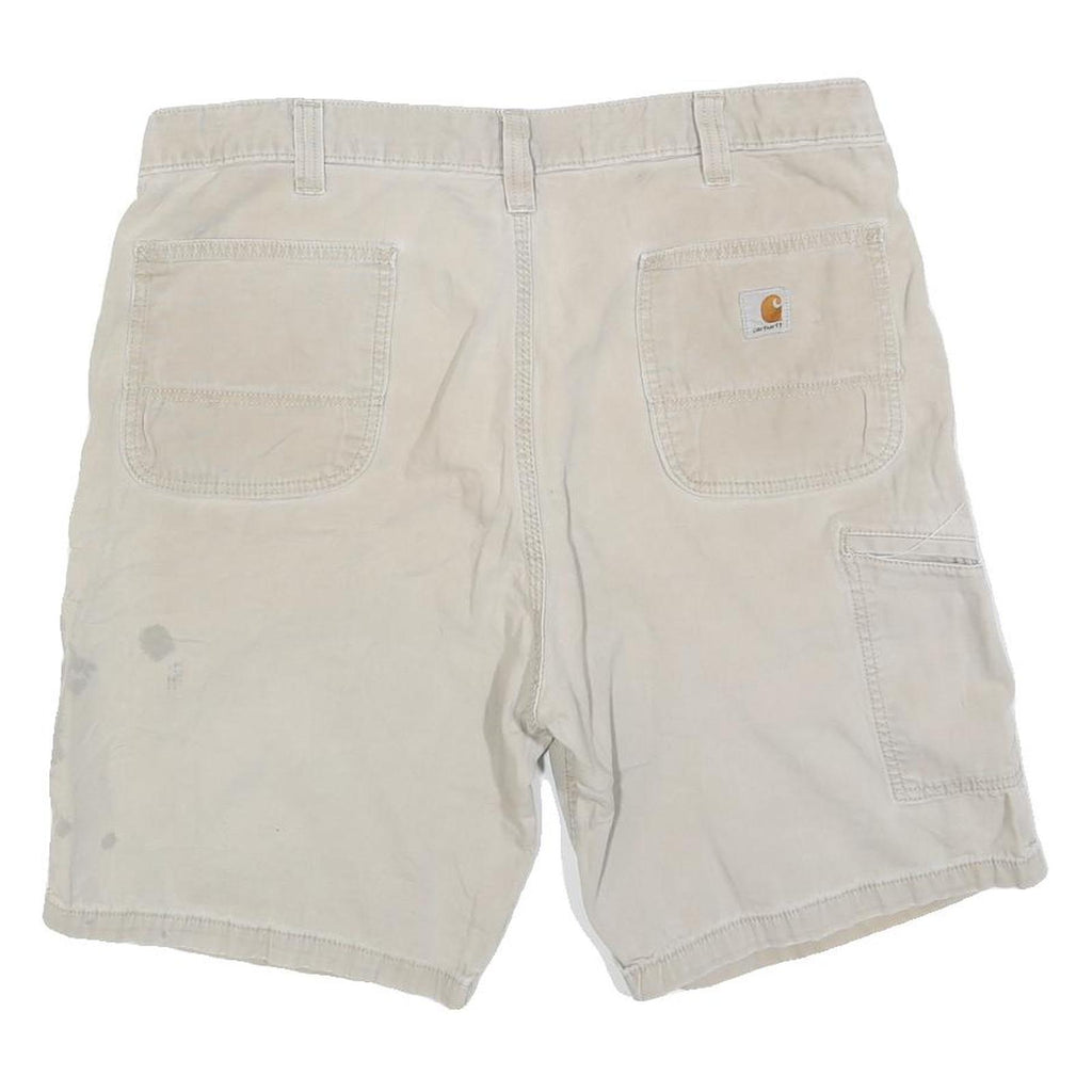 CARHARTT Mens Shorts Beige Casual Relaxed Fit XL W38 Workwear Pocketed