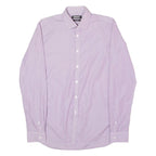DKNY Slim Fit Mens Shirt Purple Striped Long Sleeve M