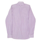 DKNY Slim Fit Mens Shirt Purple Striped Long Sleeve M