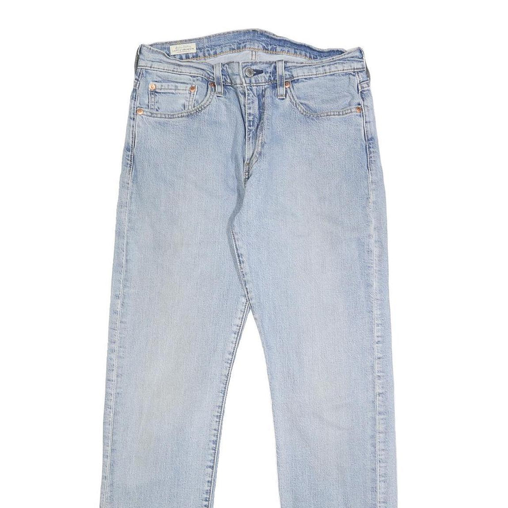 LEVI'S Mens Slim Light Blue Denim Jeans W29 L32 Classic Zip Closure