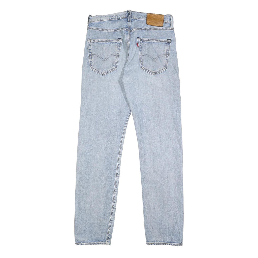 LEVI'S Mens Slim Light Blue Denim Jeans W29 L32 Classic Zip Closure