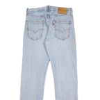 LEVI'S Mens Slim Light Blue Denim Jeans W29 L32 Classic Zip Closure