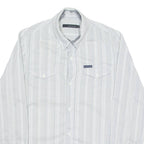 CALVIN KLEIN JEANS Mens Shirt White Spotted Long Sleeve M