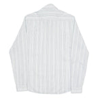 CALVIN KLEIN JEANS Mens Shirt White Spotted Long Sleeve M