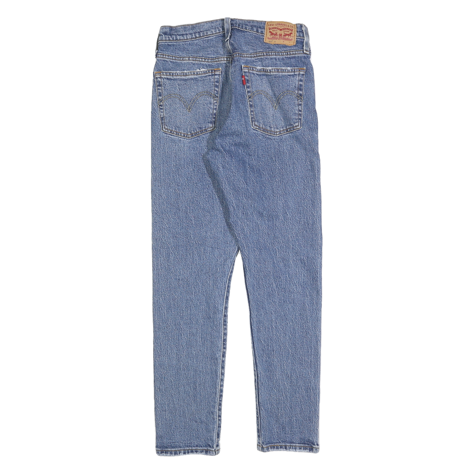 LEVI'S 501S Womens Jeans Blue Regular Straight Denim Medium W26 L28 Classic