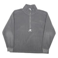 NEW BALANCE Mens Grey Sports Half Zip Pullover Jumper M Polyester Casual Outdoor