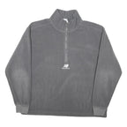 NEW BALANCE Mens Grey Sports Half Zip Pullover Jumper M Polyester Casual Outdoor