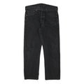 LEVI'S 501 Mens Jeans Black Regular Straight Denim Raw W31 L26 Classic Button