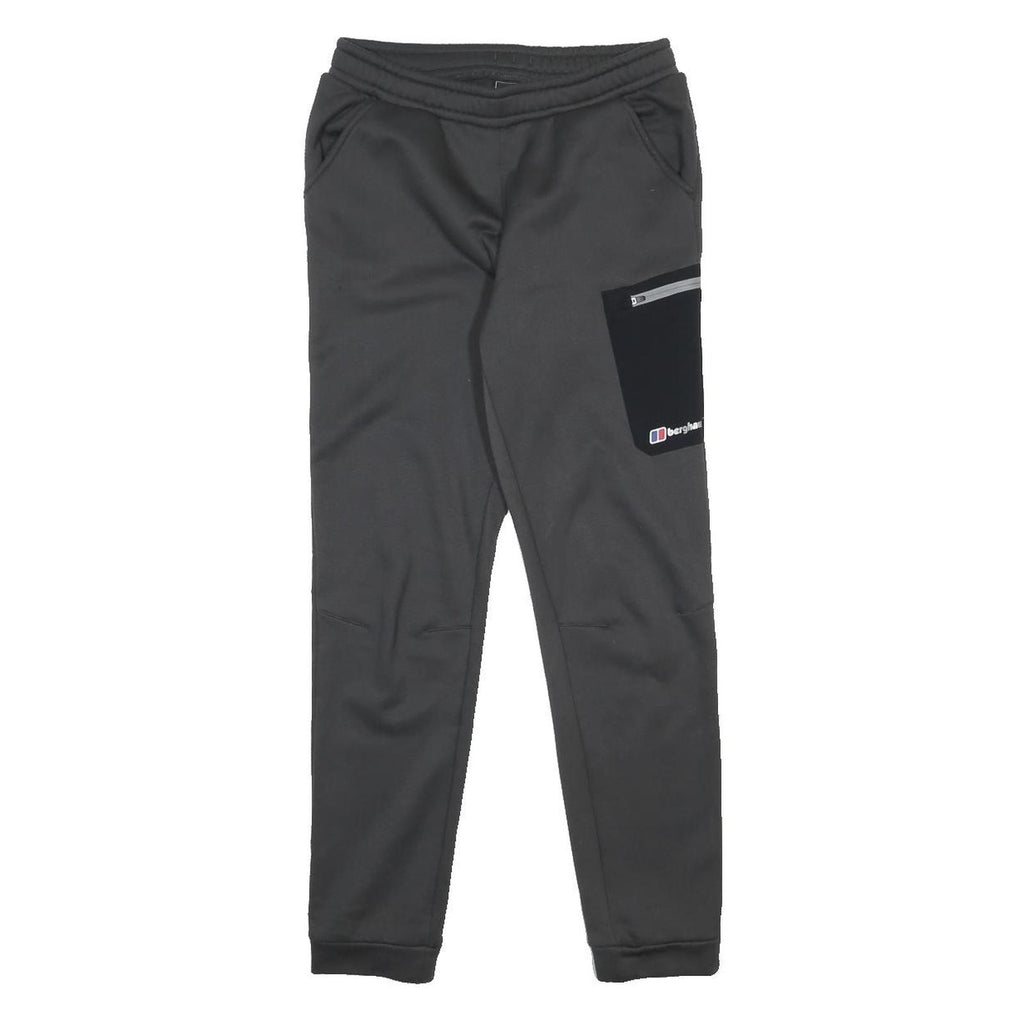 BERGHAUS Boys Joggers Black & Grey Slim Tapered 13Y W26 L27 Sportswear