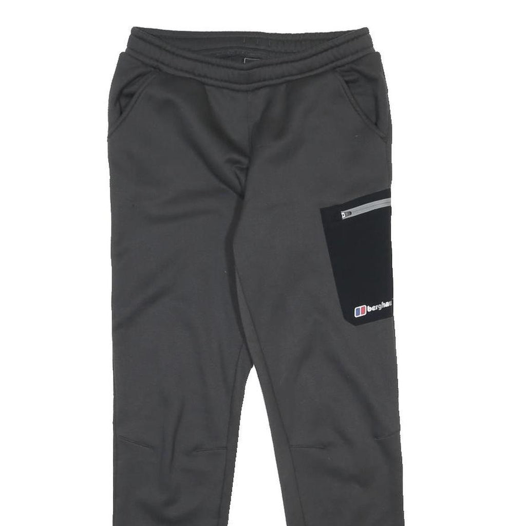 BERGHAUS Boys Joggers Black & Grey Slim Tapered 13Y W26 L27 Sportswear