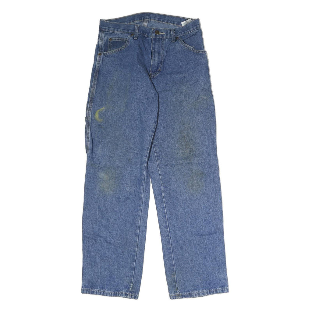 DICKIES Mens Blue Regular Fit Straight Leg Denim Jeans W28 L29 Workwear