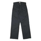 DICKIES Womens Black Regular Straight Cotton Blend Trousers W26 L27 Workwear Zip