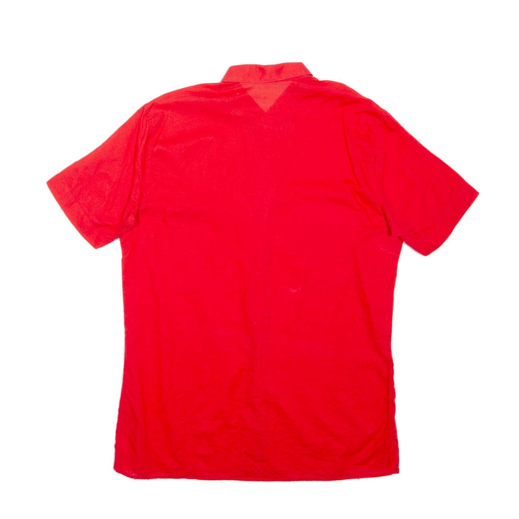 Mens Plain Shirt Red M