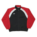 PUMA Mens Black & Red Zip Up Sports Jacket 2XL Polyester Blend Athletic Track