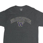 CHAMPION Mens Grey Washington Graphic T-Shirt L Short Sleeve Crew Neck Cotton