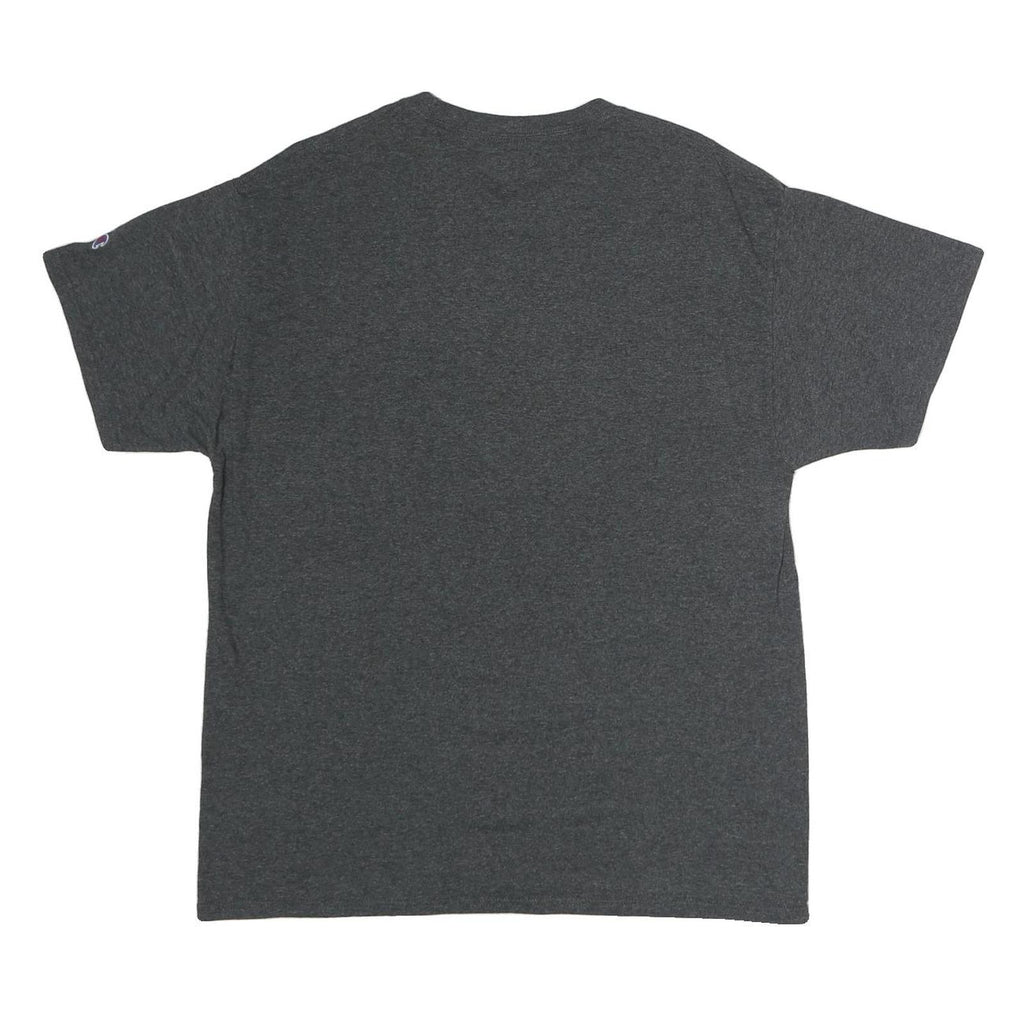 CHAMPION Mens Grey Washington Graphic T-Shirt L Short Sleeve Crew Neck Cotton