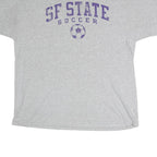 CHAMPION Mens Grey SF State Soccer Graphic T-Shirt XL Short Sleeve Crew Neck