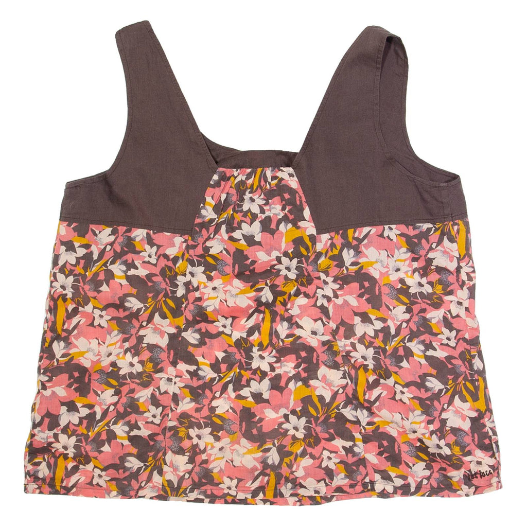 FAT FACE Womens Printed Top Pink V-Neck Sleeveless Floral UK 16