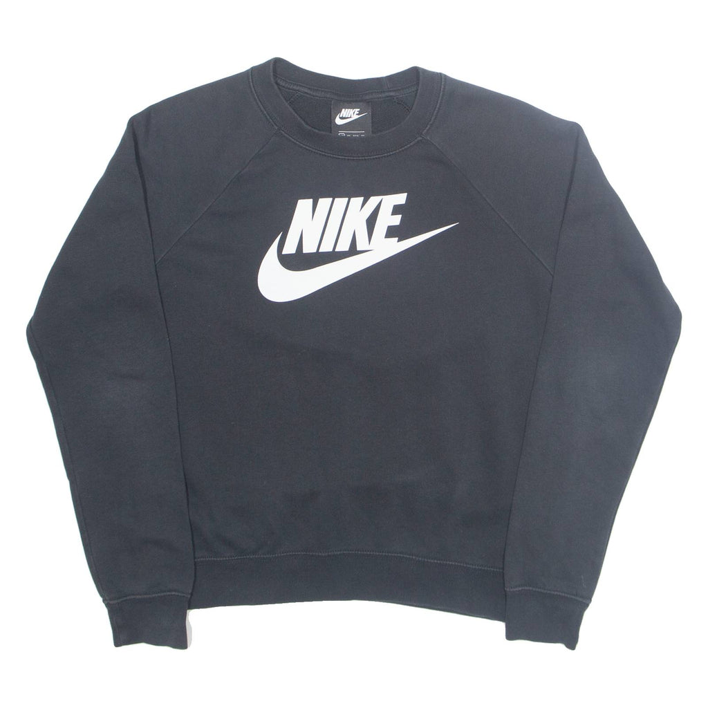 NIKE Womens Sweatshirt Black XS