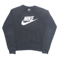 NIKE Womens Sweatshirt Black XS