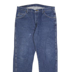 WRANGLER Mens Blue Regular Fit Straight Leg Denim Jeans W36 L31 Classic Zip