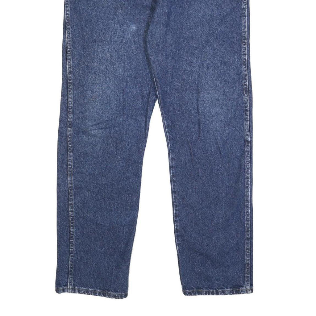 WRANGLER Mens Blue Regular Fit Straight Leg Denim Jeans W36 L31 Classic Zip