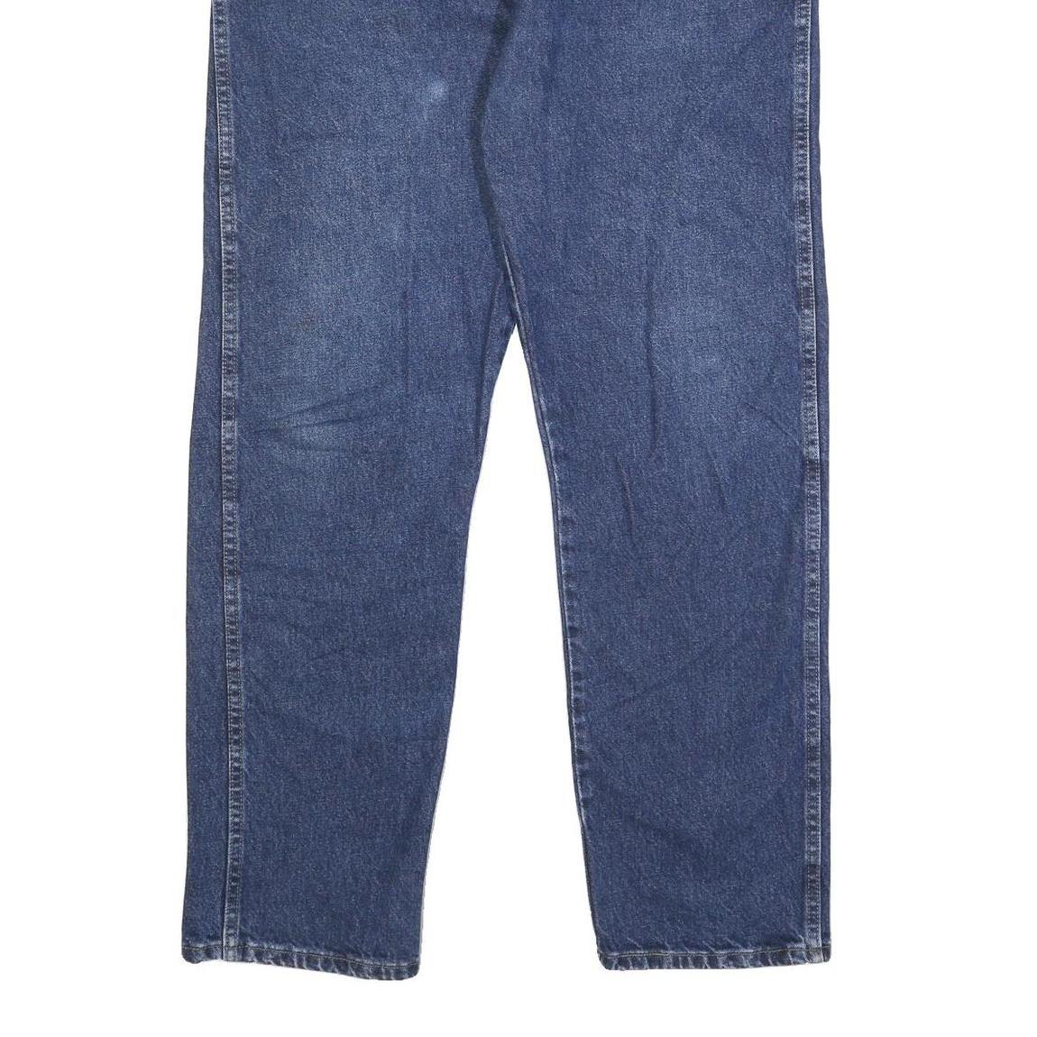 WRANGLER Mens Blue Regular Fit Straight Leg Denim Jeans W36 L31 Classic Zip