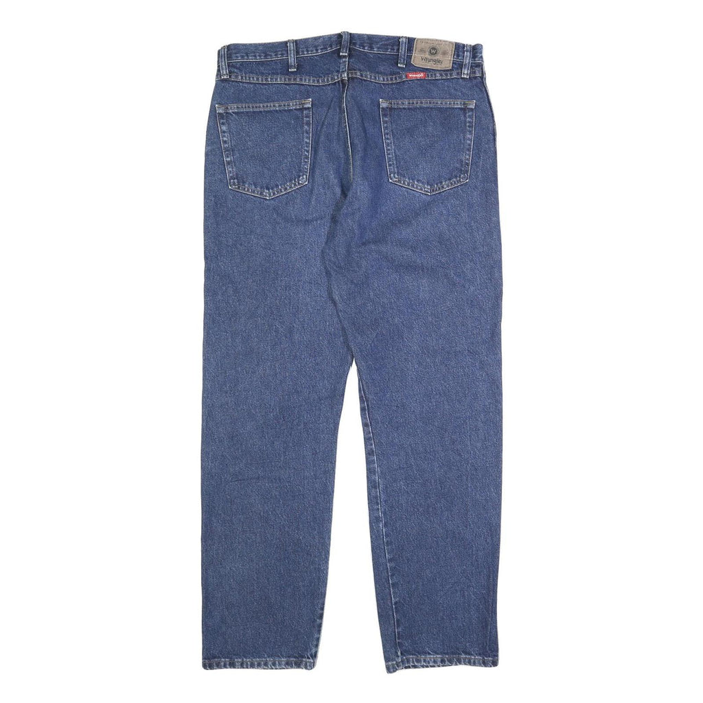 WRANGLER Mens Blue Regular Fit Straight Leg Denim Jeans W36 L31 Classic Zip