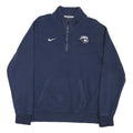 NIKE Mens Blue USI Logo 1/4 Zip Sweatshirt M Cotton Blend Casual Pullover