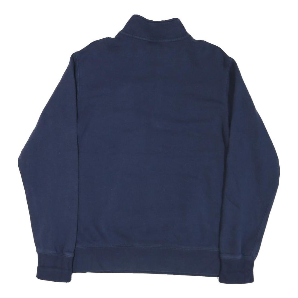 NIKE Mens Blue USI Logo 1/4 Zip Sweatshirt M Cotton Blend Casual Pullover