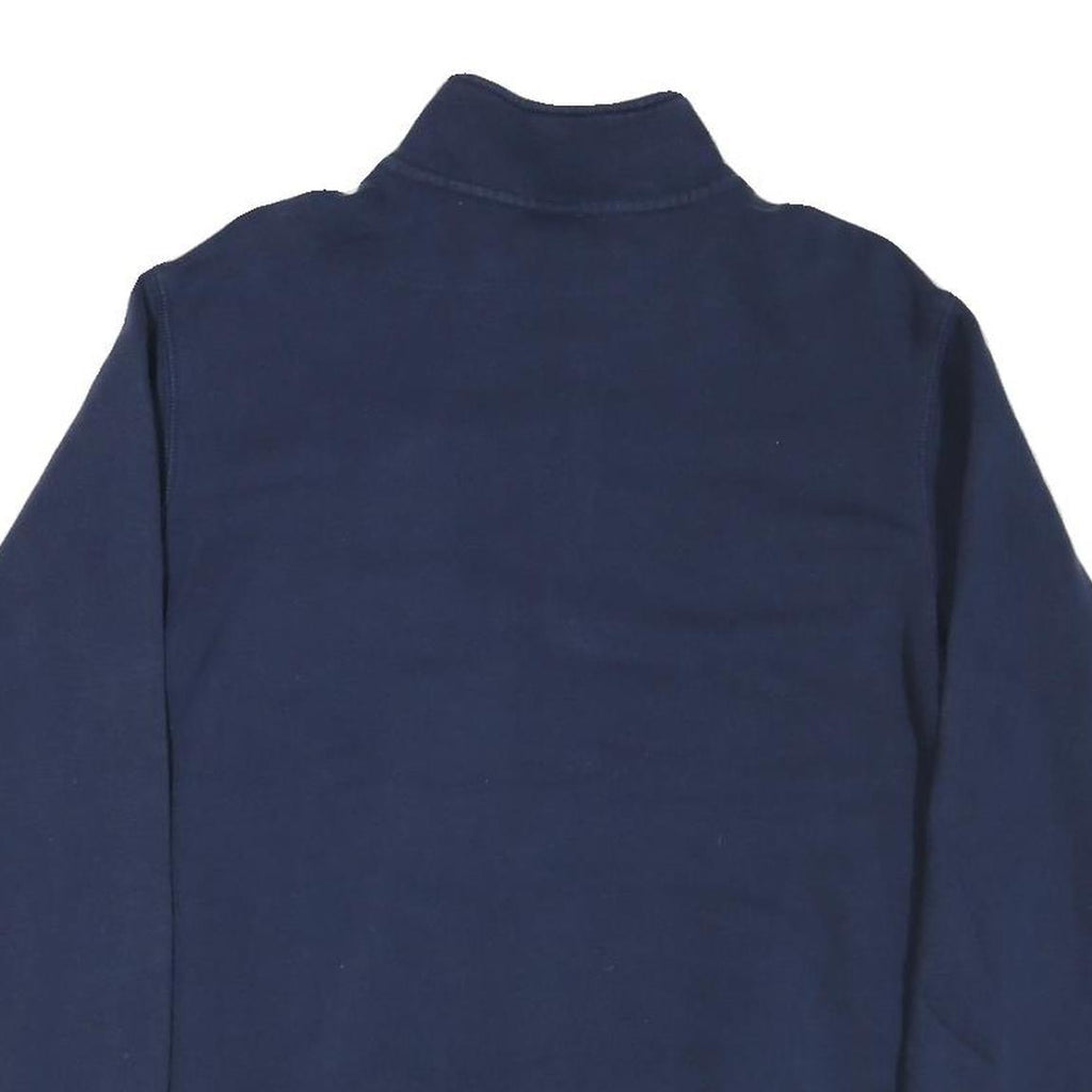 NIKE Mens Blue USI Logo 1/4 Zip Sweatshirt M Cotton Blend Casual Pullover