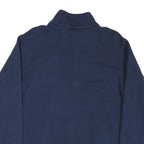 NIKE Mens Blue USI Logo 1/4 Zip Sweatshirt M Cotton Blend Casual Pullover