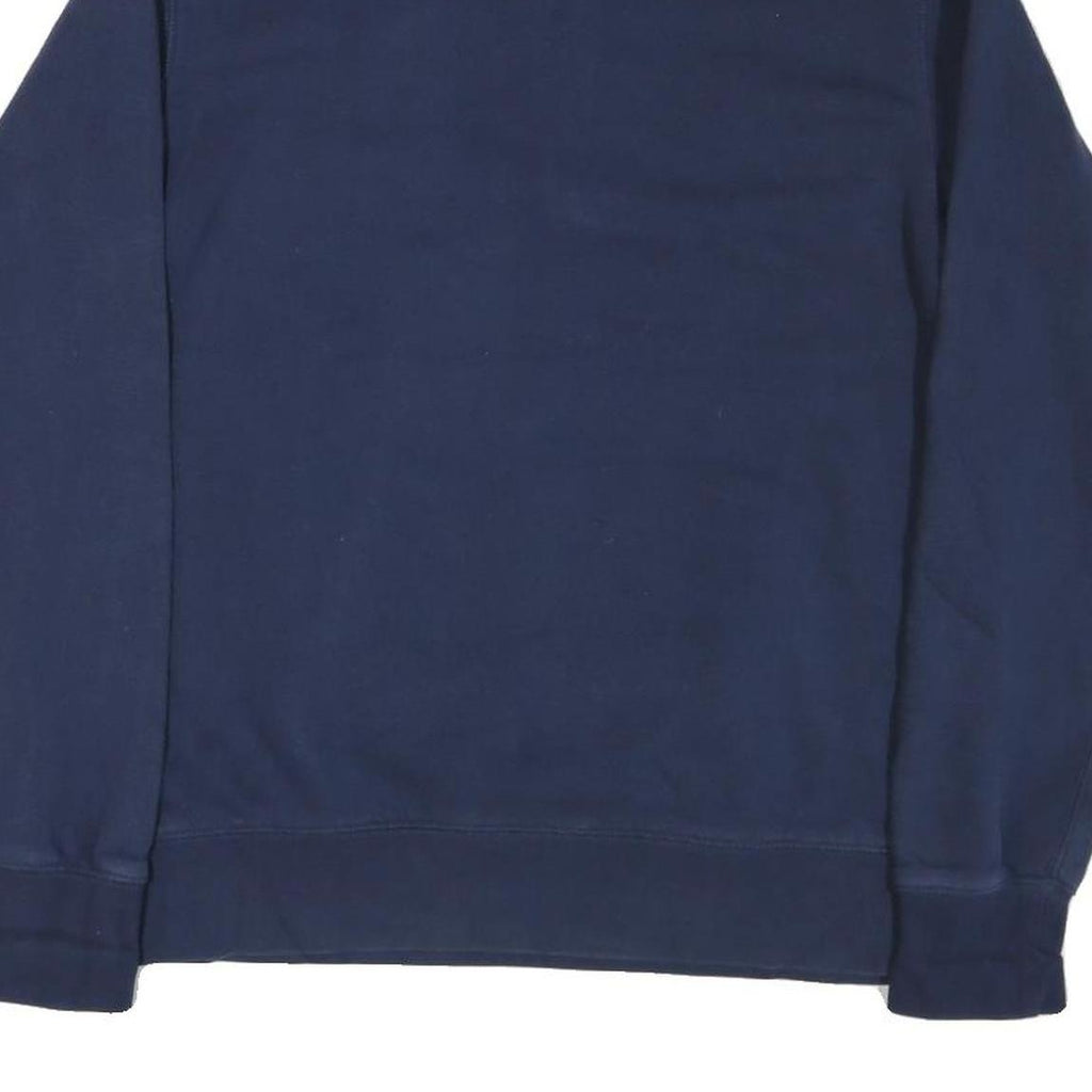 NIKE Mens Blue USI Logo 1/4 Zip Sweatshirt M Cotton Blend Casual Pullover