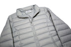 WOOLRICH Womens Grey Nylon Puffer Jacket L Lightweight Zip Outdoor Winter