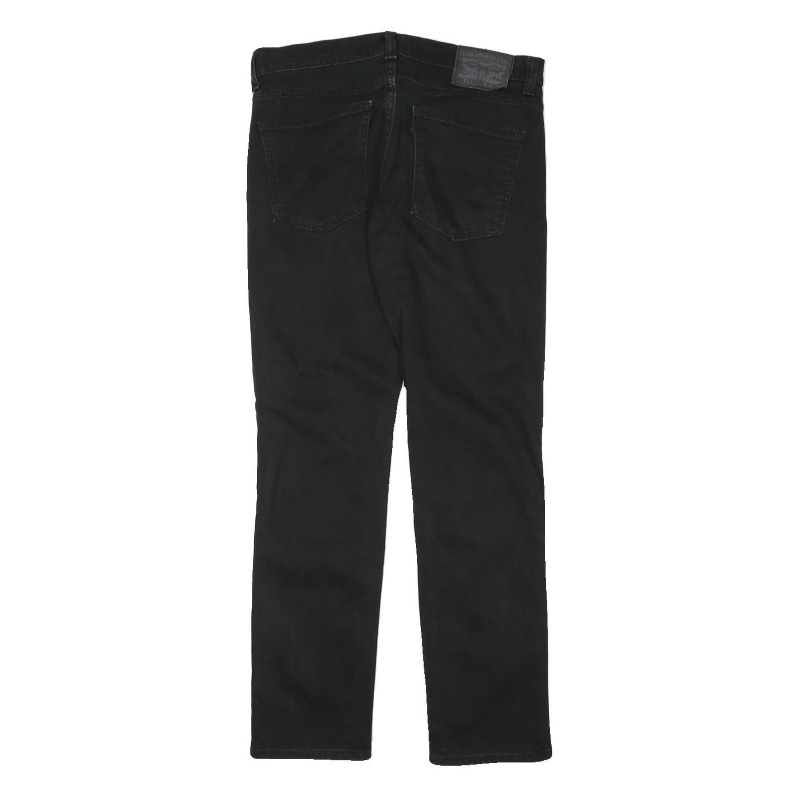 LEVI'S 511 Mens Jeans Black Slim Skinny Denim Medium W32 L30 Slim Fit