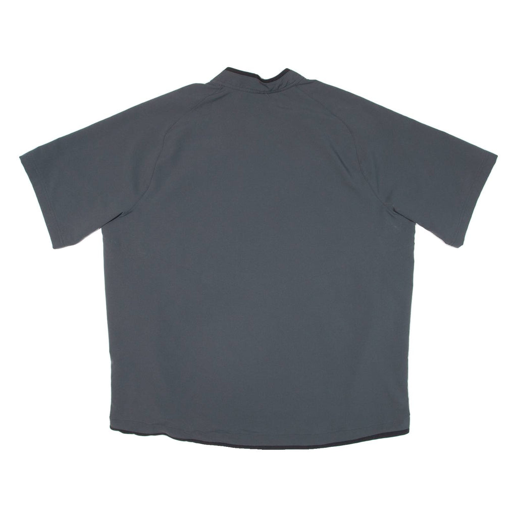 NIKE Baseball Mens Jersey Grey USA V-Neck 2XL