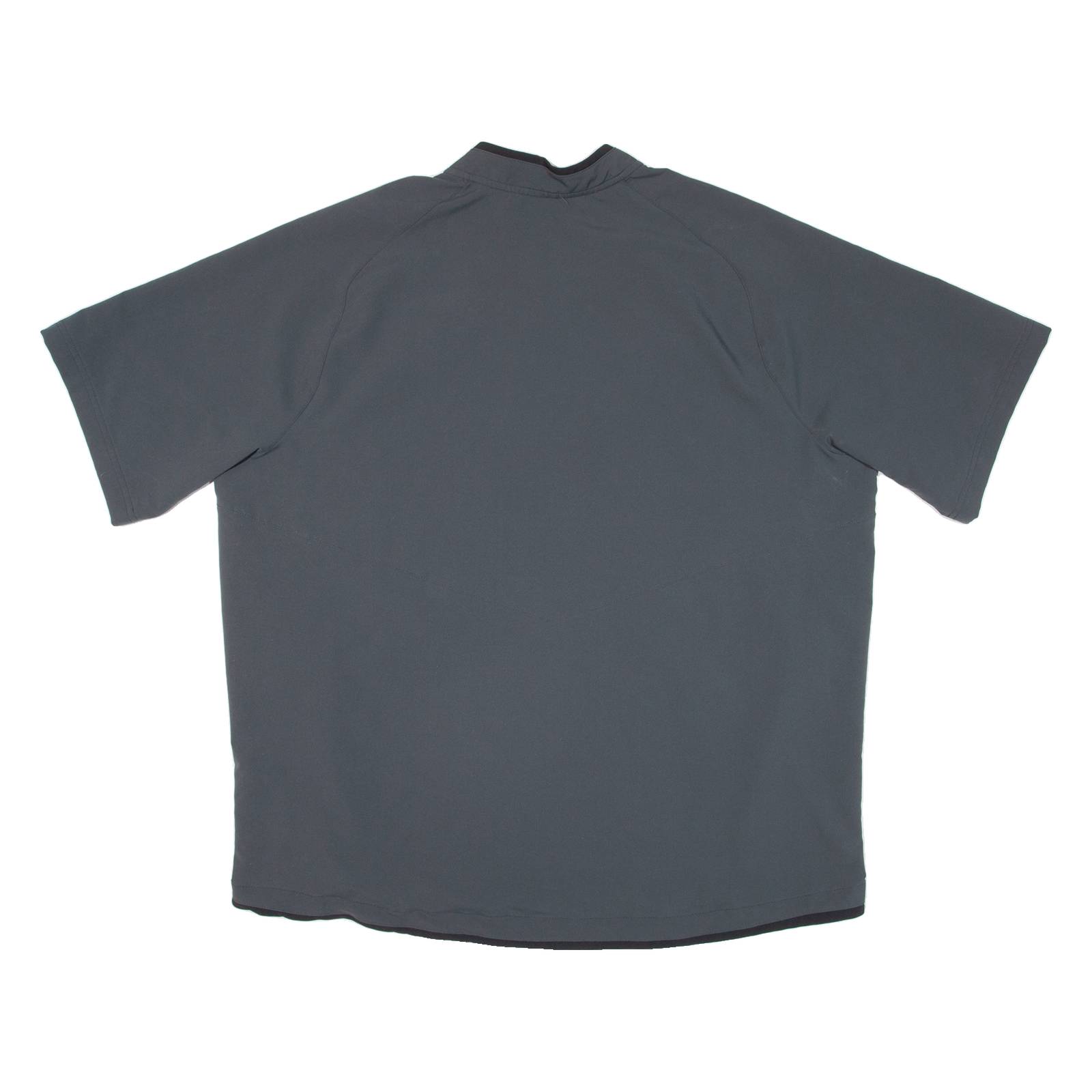 NIKE Baseball Mens Jersey Grey USA V-Neck 2XL