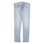 CARHARTT Mens Slim Light Blue Denim Jeans W36 L34 Zip Closure Pockets