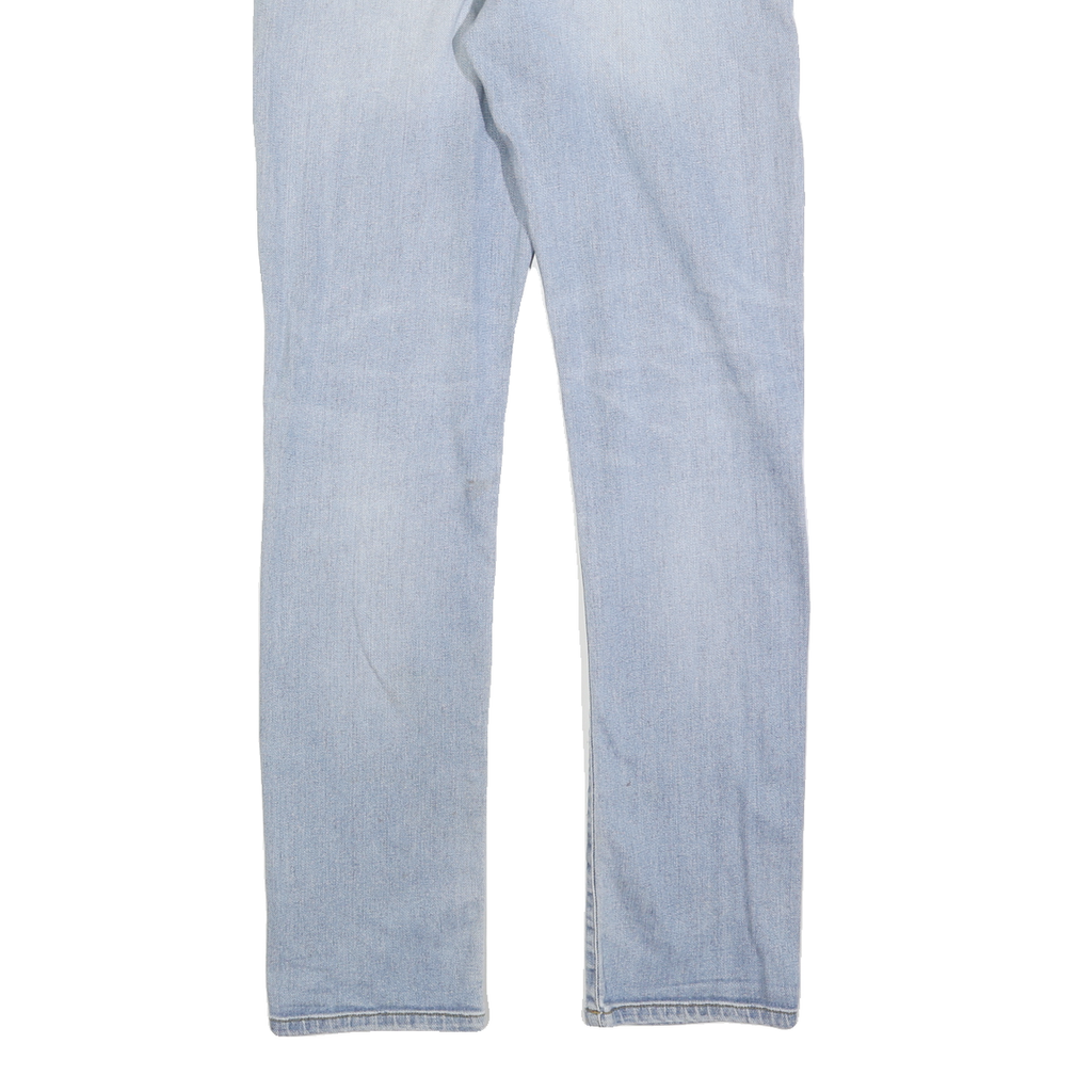 CARHARTT Mens Slim Light Blue Denim Jeans W36 L34 Zip Closure Pockets