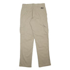 DICKIES Mens Regular Beige Cargo Trousers W32 L33 Zip Regular Fit Straight Leg