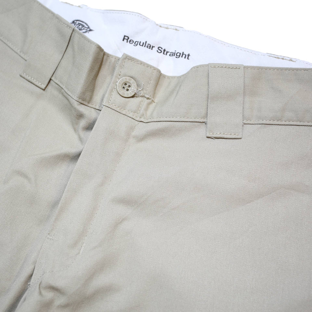 DICKIES Mens Regular Beige Cargo Trousers W32 L33 Zip Regular Fit Straight Leg
