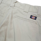 DICKIES Mens Regular Beige Cargo Trousers W32 L33 Zip Regular Fit Straight Leg