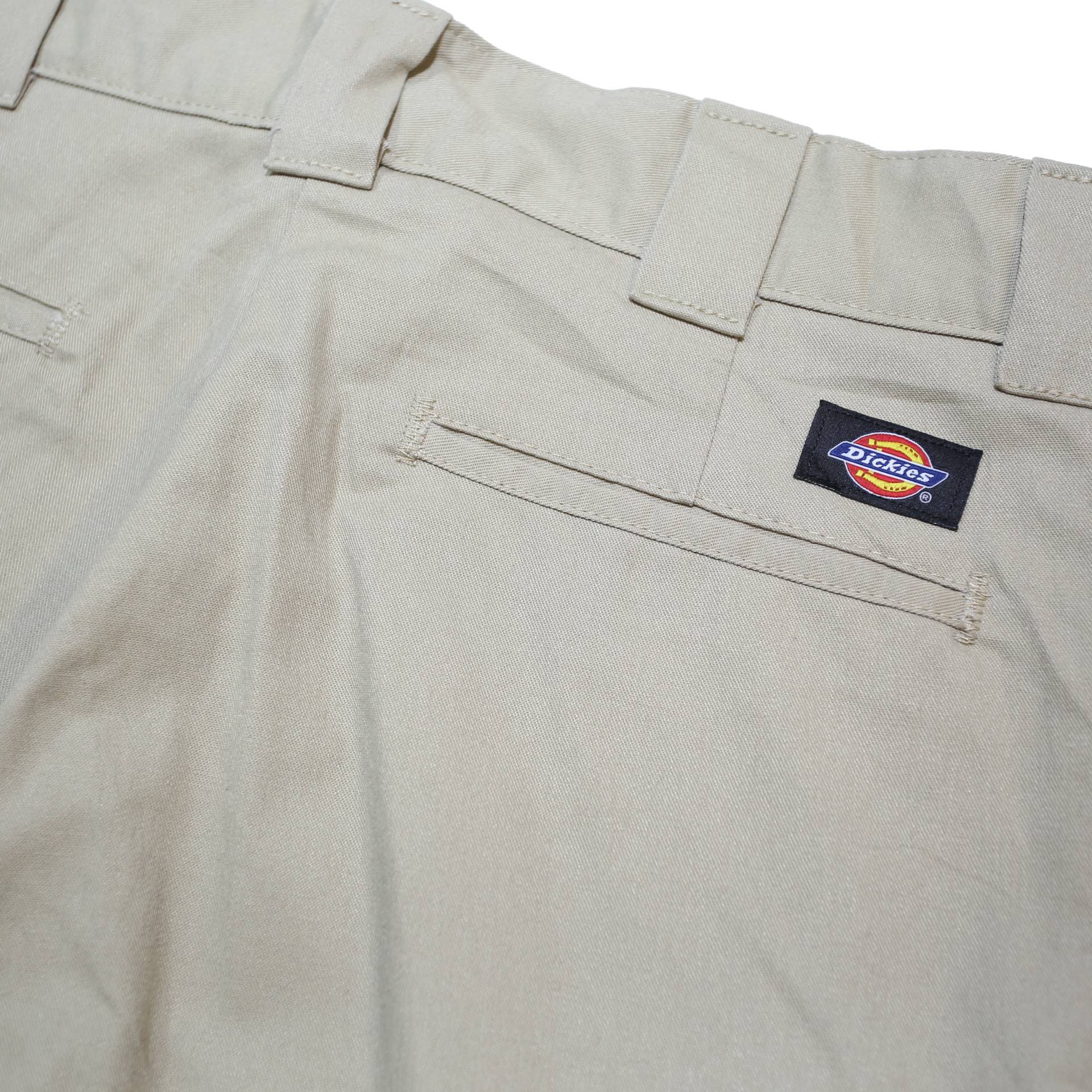 DICKIES Mens Regular Beige Cargo Trousers W32 L33 Zip Regular Fit Straight Leg