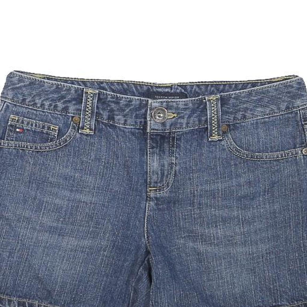TOMMY HILFIGER Womens Denim Blue Casual Shorts M W30 Cotton Blend