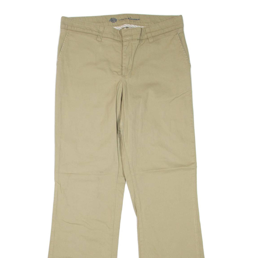 DICKIES Womens Trousers Beige Slim Bootcut W30 L31