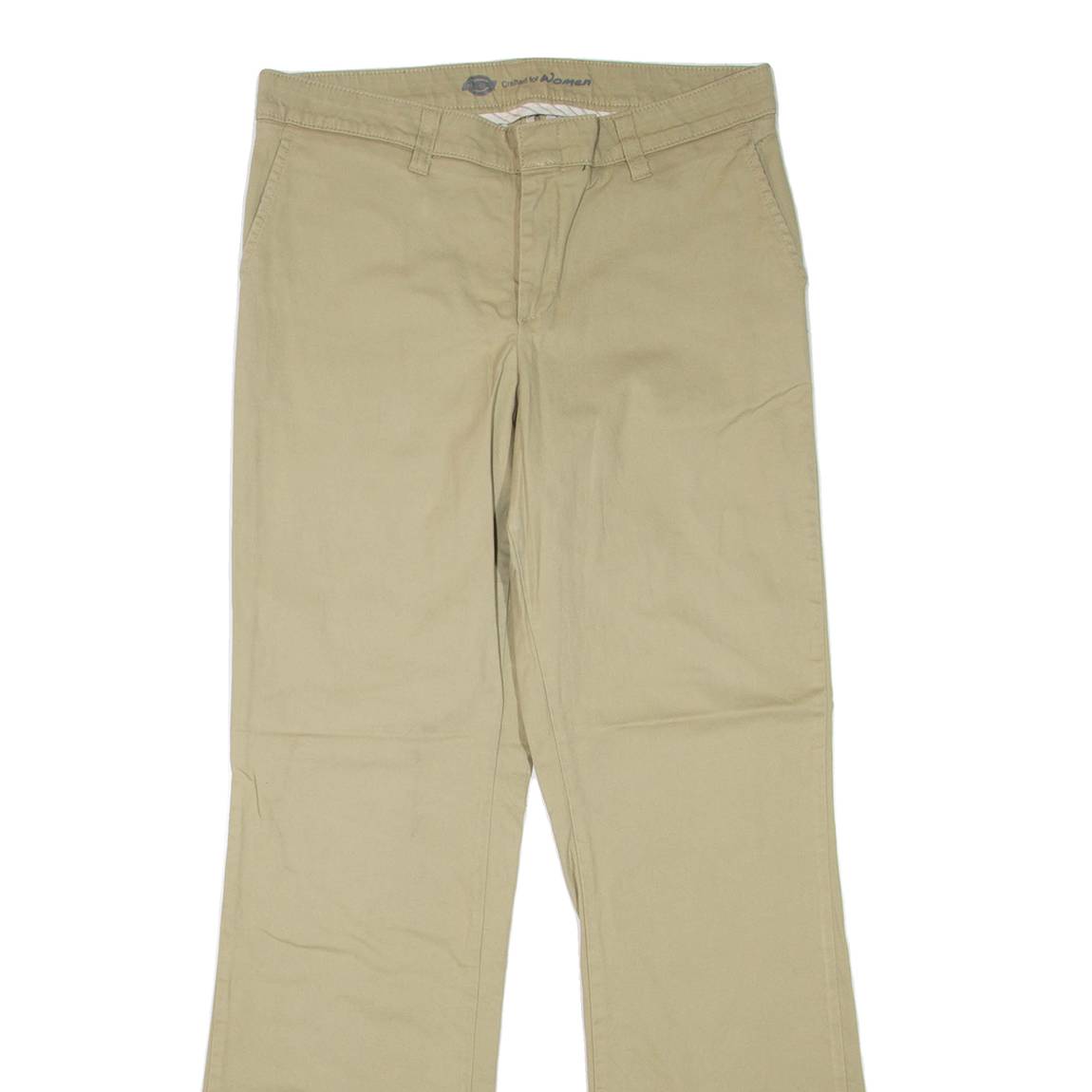 DICKIES Womens Trousers Beige Slim Bootcut W30 L31