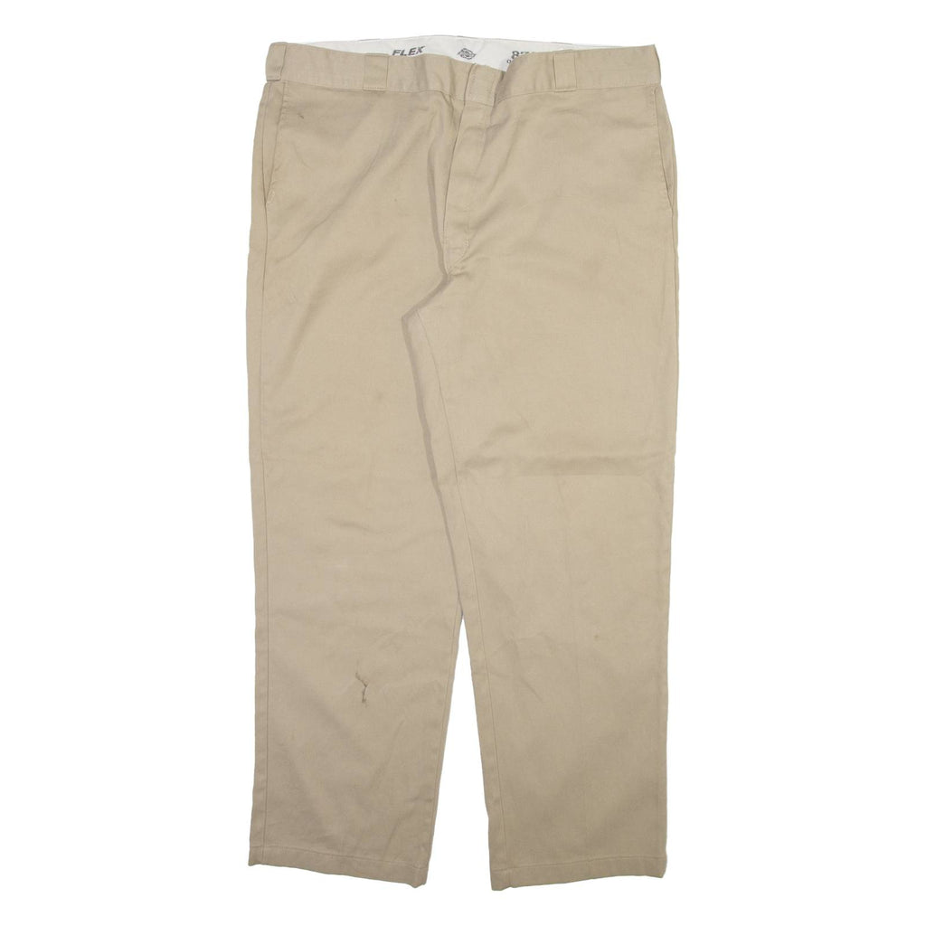 DICKIES 874 Workwear Mens Trousers Beige Regular Straight W42 L32