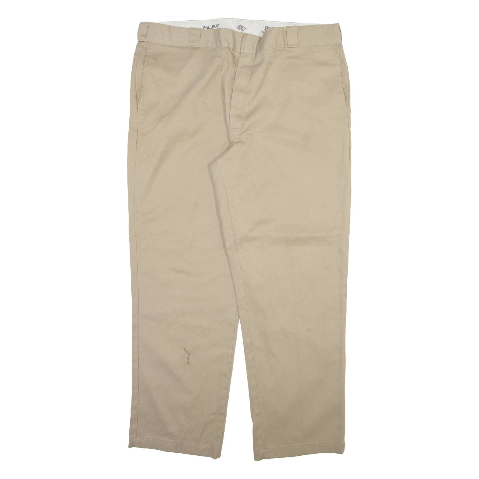 DICKIES 874 Workwear Mens Trousers Beige Regular Straight W42 L32
